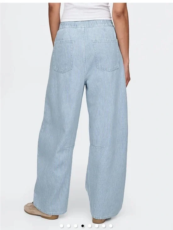 Gap Mid Rise Ultra soft denim Easy Stripe Horseshoe jeans size small NEW! - Picture 5 of 13